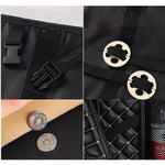 High Quality Leather Car Rear Back Seat Storage Bag Organizer Interior Accessories Black