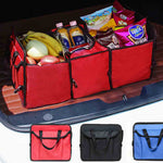 Car Portable Storage Box Waterproof Oxford Cloth Multifunction Organizer Blue
