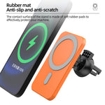 15W Magnetic Wireless Car Charger AirVent Mount For iPhone 13 12 Pro Max Mini Fast Charging Wireless Chargers Car Phone Holder